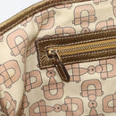 GUCCI GG Canvas Hand Bag Beige Gold 137396 Auth 164786-20