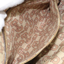 GUCCI GG Canvas Hand Bag Beige Gold 137396 Auth 164786-21