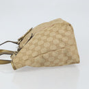 GUCCI GG Canvas Hand Bag Beige Gold 137396 Auth 164786-5