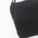 PRADA Tote Bag Nylon Black Silver Auth 164788-14