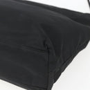PRADA Tote Bag Nylon Black Silver Auth 164788-15