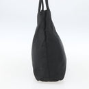 PRADA Tote Bag Nylon Black Silver Auth 164788-4