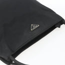 PRADA Tote Bag Nylon Black Silver Auth 164788-6