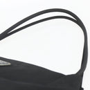 PRADA Tote Bag Nylon Black Silver Auth 164788-8