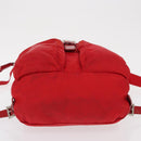 PRADA Backpack Nylon Red Silver Auth 164789-5