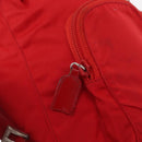 PRADA Backpack Nylon Red Silver Auth 164789-21