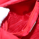 PRADA Backpack Nylon Red Silver Auth 164789-27