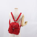 PRADA Backpack Nylon Red Silver Auth 164789-29
