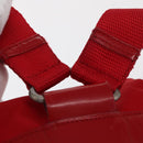 PRADA Backpack Nylon Red Silver Auth 164789-14