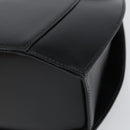 CELINE Hand Bag Leather Black Gold Auth 164791-14