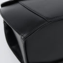CELINE Hand Bag Leather Black Gold Auth 164791-15