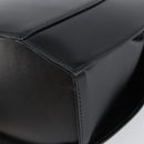 CELINE Hand Bag Leather Black Gold Auth 164791-16