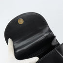 CELINE Hand Bag Leather Black Gold Auth 164791-17