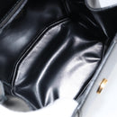 CELINE Hand Bag Leather Black Gold Auth 164791-11