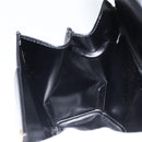 CELINE Hand Bag Leather Black Gold Auth 164791-19