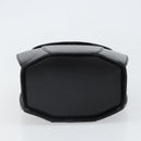 CELINE Hand Bag Leather Black Gold Auth 164791-5