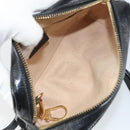GUCCI GG Marmont Web Sherry Line Bag Suede Black Gold 517350 Auth 164792-11