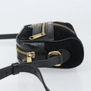GUCCI GG Marmont Web Sherry Line Bag Suede Black Gold 517350 Auth 164792-4