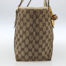 GUCCI GG Canvas Bamboo Hand Bag Beige Gold 137396 Auth 164794-3