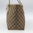 GUCCI GG Canvas Bamboo Hand Bag Beige Gold 137396 Auth 164794-4