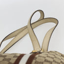 GUCCI GG Canvas Bamboo Hand Bag Beige Gold 137396 Auth 164794-8