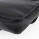 GUCCI Shoulder Bag Leather Black Gold 001 23 1098 Auth 164795-15