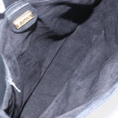 GUCCI Shoulder Bag Leather Black Gold 001 23 1098 Auth 164795-10