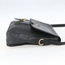 GUCCI Shoulder Bag Leather Black Gold 001 23 1098 Auth 164795-4