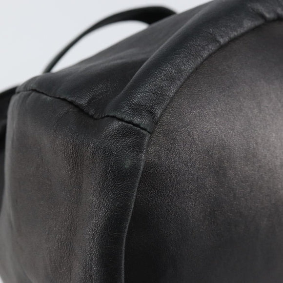 CHANEL Purse Pouch Lamb Skin Black CC Auth 164798