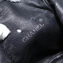 CHANEL Purse Pouch Lamb Skin Black CC Auth 164798-10