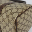 GUCCI GG Supreme Web Sherry Line Hand Bag PVC Beige Gold 40 02 007 Auth 164799-10