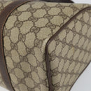 GUCCI GG Supreme Web Sherry Line Hand Bag PVC Beige Gold 40 02 007 Auth 164799-12