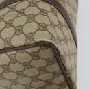 GUCCI GG Supreme Web Sherry Line Hand Bag PVC Beige Gold 40 02 007 Auth 164799-13