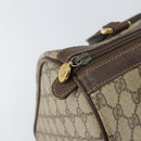 GUCCI GG Supreme Web Sherry Line Hand Bag PVC Beige Gold 40 02 007 Auth 164799-15