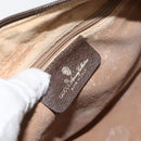 GUCCI GG Supreme Web Sherry Line Hand Bag PVC Beige Gold 40 02 007 Auth 164799-16