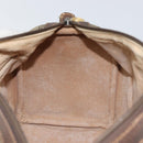 GUCCI GG Supreme Web Sherry Line Hand Bag PVC Beige Gold 40 02 007 Auth 164799-18