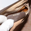 GUCCI GG Supreme Web Sherry Line Hand Bag PVC Beige Gold 40 02 007 Auth 164799-22