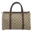 GUCCI GG Supreme Web Sherry Line Hand Bag PVC Beige Gold 40 02 007 Auth 164799-3