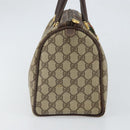 GUCCI GG Supreme Web Sherry Line Hand Bag PVC Beige Gold 40 02 007 Auth 164799-4