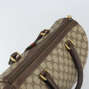 GUCCI GG Supreme Web Sherry Line Hand Bag PVC Beige Gold 40 02 007 Auth 164799-6