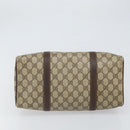 GUCCI GG Supreme Web Sherry Line Hand Bag PVC Beige Gold 40 02 007 Auth 164799-9