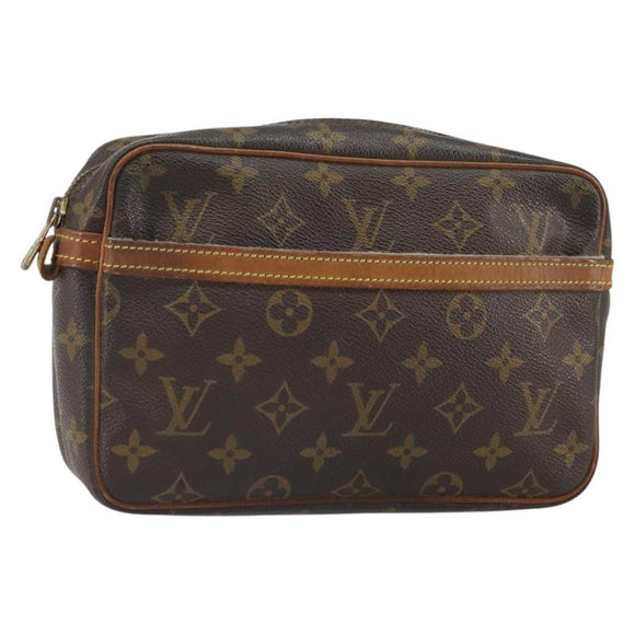 LOUIS VUITTON Monogram Compiegne 23 Clutch Bag M51847 LV Auth 164807