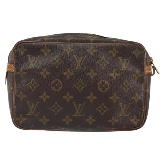 LOUIS VUITTON Monogram Compiegne 23 Clutch Bag M51847 LV Auth 164807
