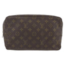 LOUIS VUITTON Monogram Trousse Toilette 28 Clutch Bag M47522 LV Auth 164811-13