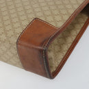 CELINE Macadam Canvas Hand Bag PVC Beige Gold Auth 164813-10