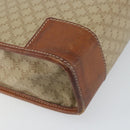 CELINE Macadam Canvas Hand Bag PVC Beige Gold Auth 164813-11