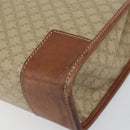 CELINE Macadam Canvas Hand Bag PVC Beige Gold Auth 164813-12