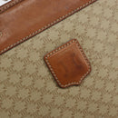 CELINE Macadam Canvas Hand Bag PVC Beige Gold Auth 164813-14