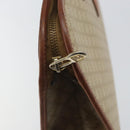 CELINE Macadam Canvas Hand Bag PVC Beige Gold Auth 164813-15