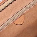 CELINE Macadam Canvas Hand Bag PVC Beige Gold Auth 164813-16